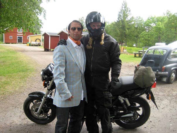 Peter och Magnus på set vid inspelningen av Göta kanal 3 år 2010